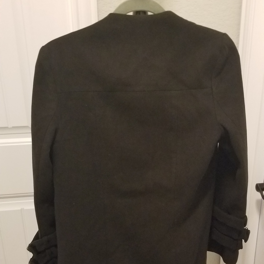 Black trench jacket - Picture 3 of 5